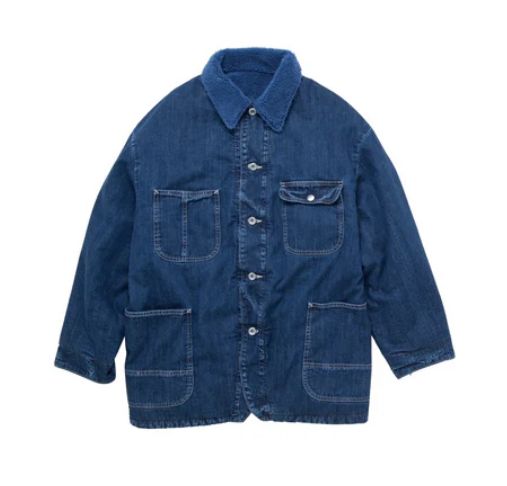 Porter Classic - STEINBECK DENIM BOA COVERALLS / NAVY | Stripe