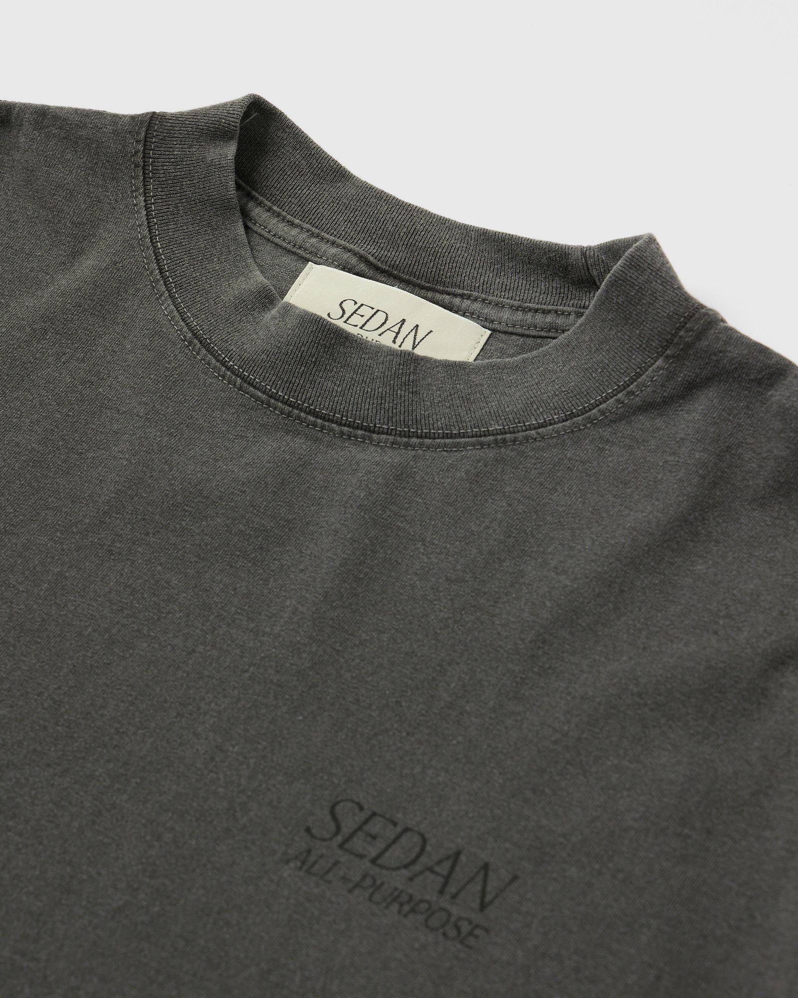 GARMENT DYED S/S TEE / Charcoal