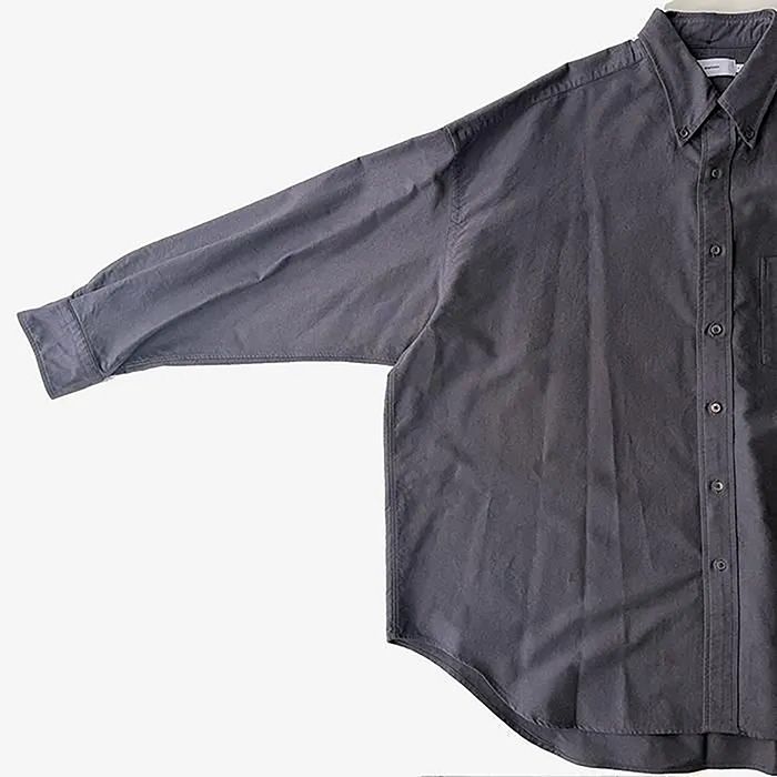 Oxford L/S Oversized B.D Shirt / Gray