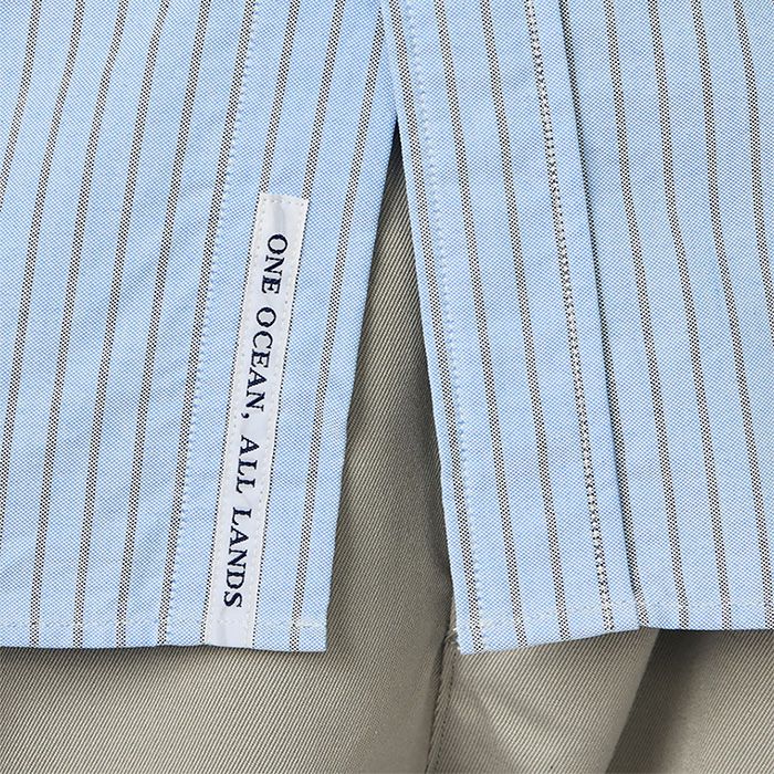 Button Down Stripe Storm Shirt / SX(Sax)