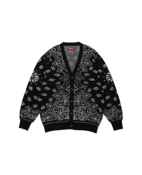 Bandana Cardigan / BLK×WHT / カーディガン