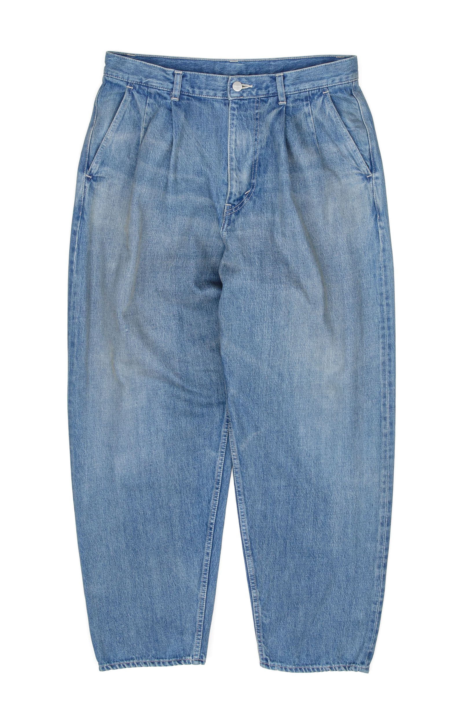 Graphpaper - Selvage Denim Two Tuck Tapered Pants / LIGHT FADE