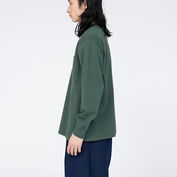 7oz Long Sleeve Pocket Tee / SW(Spruce x Off White)