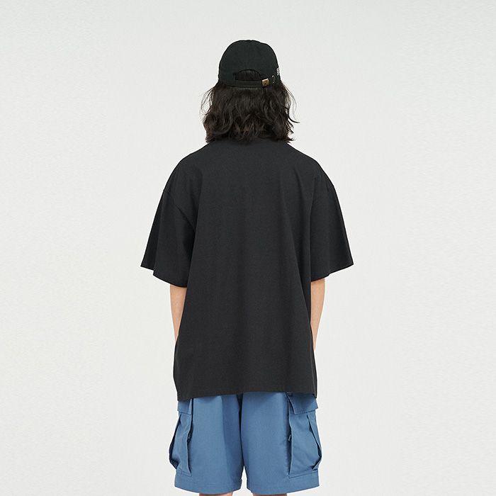 CORPORATE PRINTED S/S TEE ”FOOTBALL” / BLACK