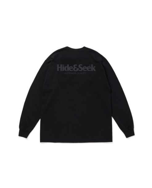 Logo L/S Tee(26ss) / BLK×GRY / プリントロングスリーブティー