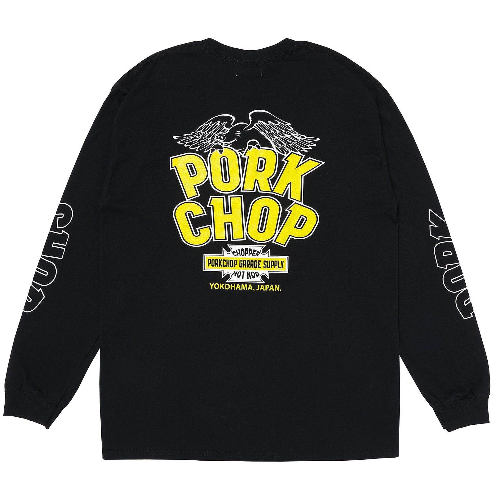 WP BIG LOGO L/S TEE / BLACK / プリントロンティー