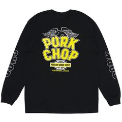 WP BIG LOGO L/S TEE / BLACK / プリントロンティー