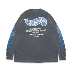 HIDEANDSEEK × CarService L/S Tee-1 / D-BLK / プリントロングスリーブティー