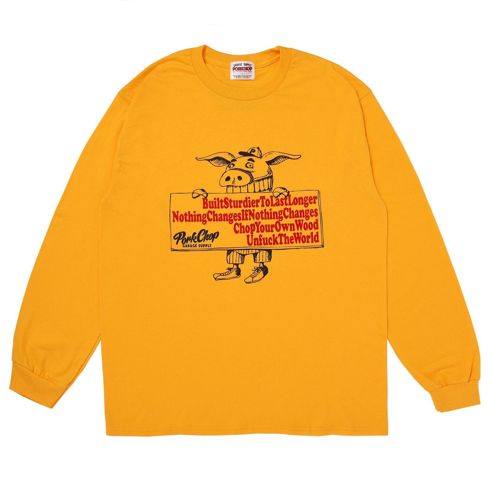 BIRDOG Pigment L/S Collar T-shirts 初期メン トップス | BINGOYA