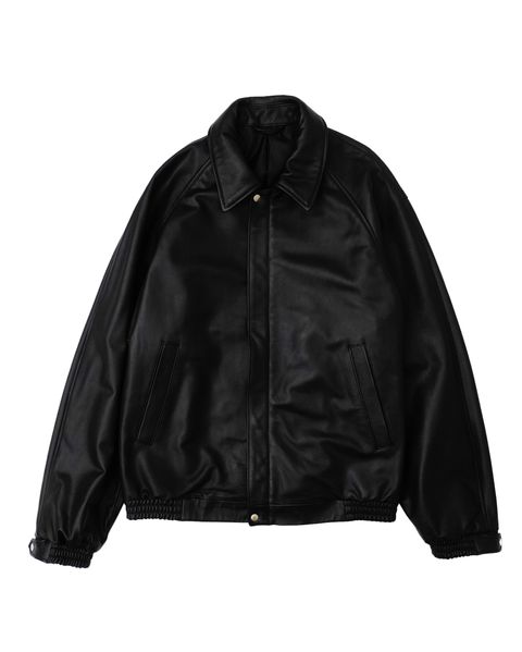 LEATHER BROUSON / BLACK