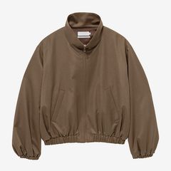Women / Fine Wool Saxony Balloon Jacket / Brown