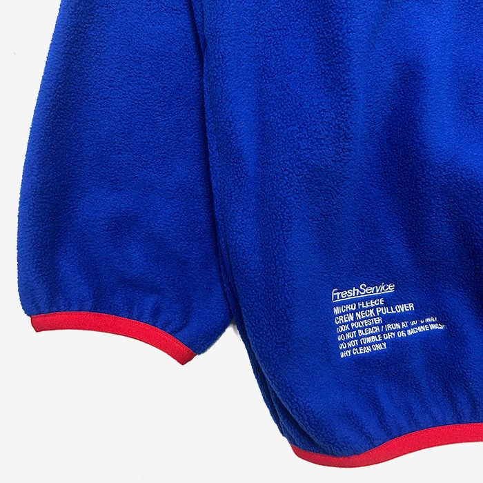 MICRO FLEECE CREW NECK PULLOVER / BLUE