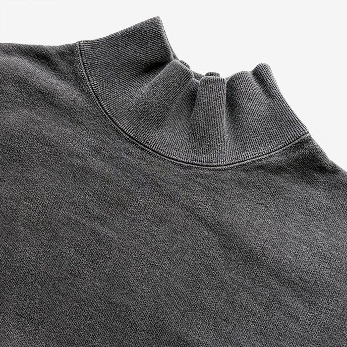 SPUR MOCK NECK PIGMENT DYE / BLACK