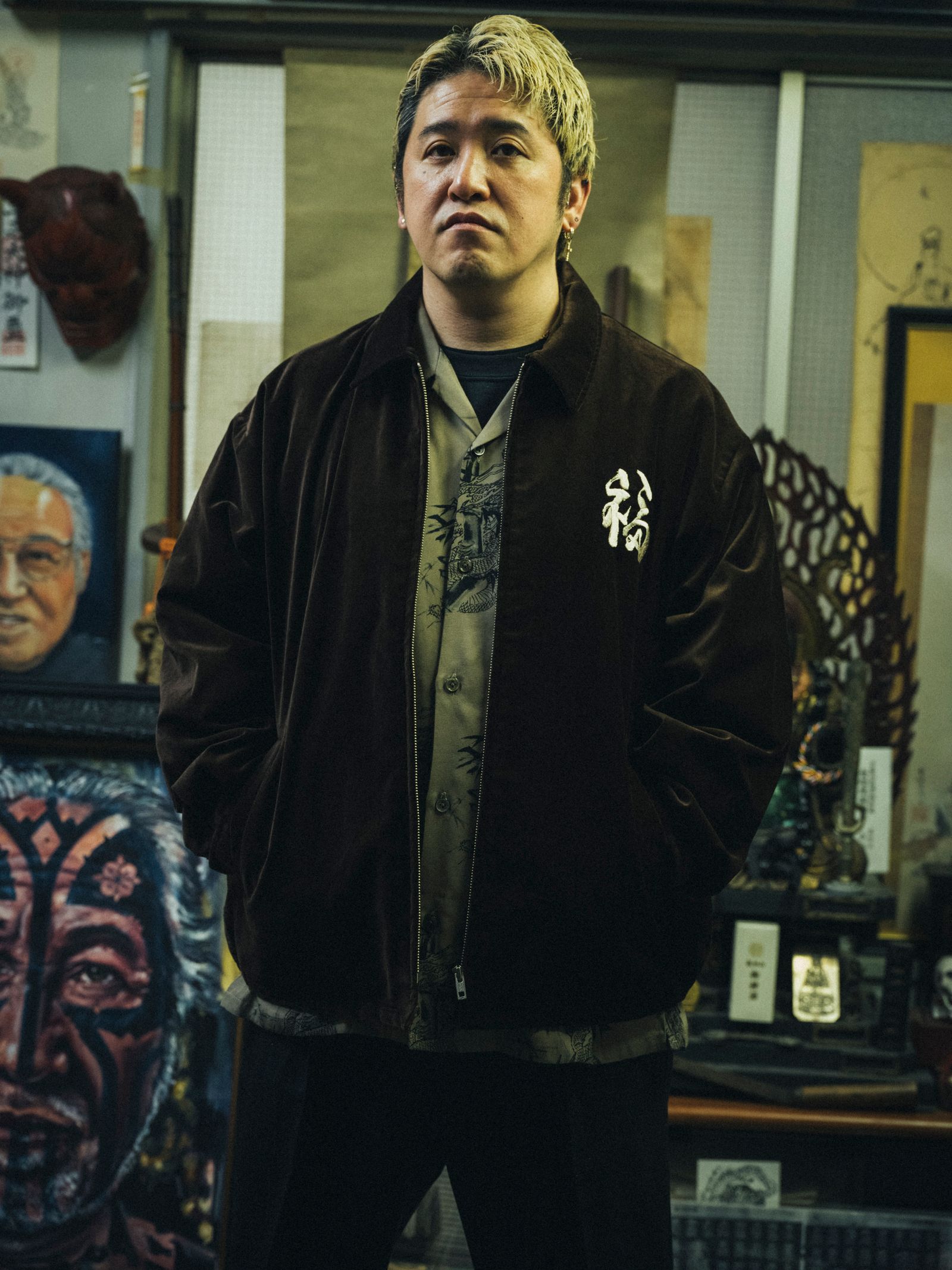HORIYOSHI III TAKARABUNE SOUVENIR JACKET / BROWN / スーベニアジャケット