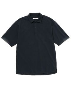 OFFICER S/S POLO SHIRT COTTON PIQUE OVERDYED / DARK NAVY