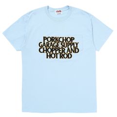 C&H LOGO POCKET TEE / LIGHT BLUE / プリント ティーシャツ