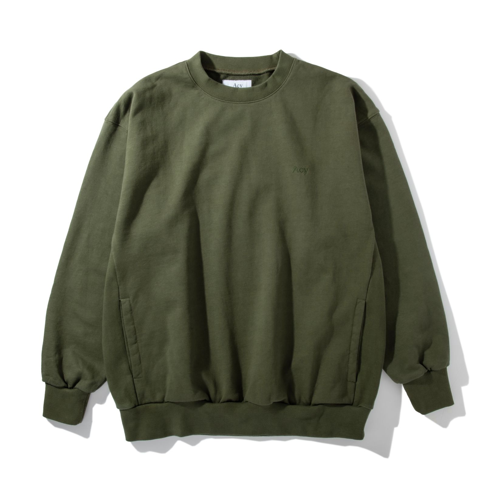 トップス Acy Garment Dye Crew Neck Sweat - 23AW Acy - GARMENT DYE CREW NECK SWEAT / KHAKI | Stripe Online Store