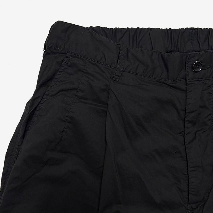 Garment Dyed Typewritter Oversized Slacks / Black