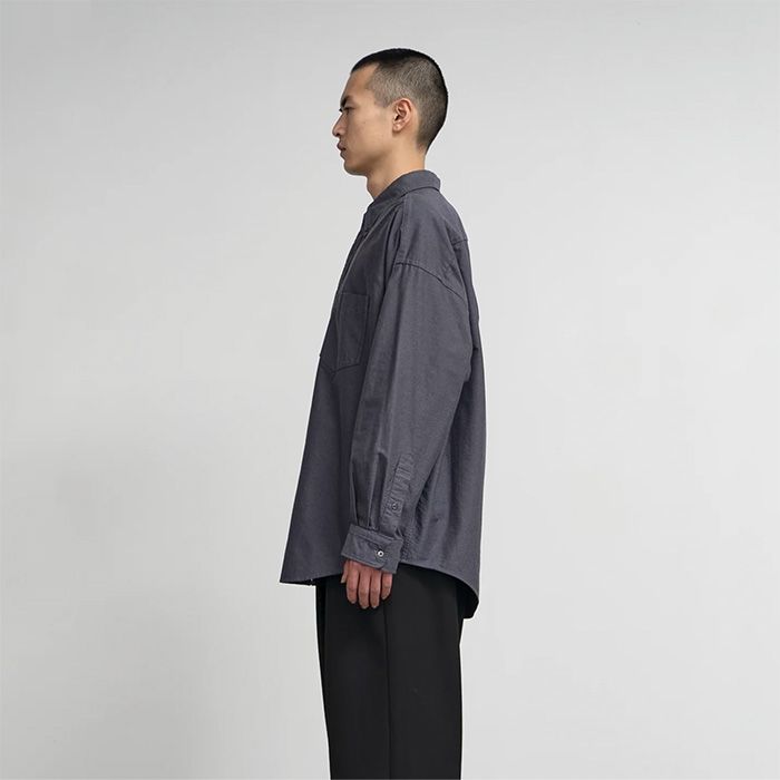 Oxford L/S Oversized B.D Shirt / GRAY
