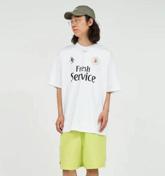CORPORATE PRINTED S/S TEE ”FOOTBALL” / WHITE
