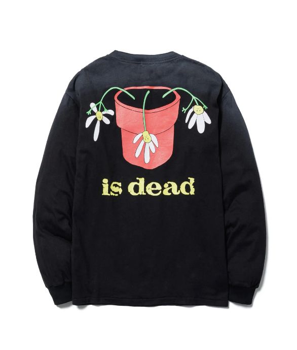 "Flower" LS TEE(xDe La Soul) / BLACK / デラソウルコラボロンティー