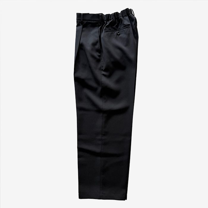 Scale Off Wool Wide Slacks / Black