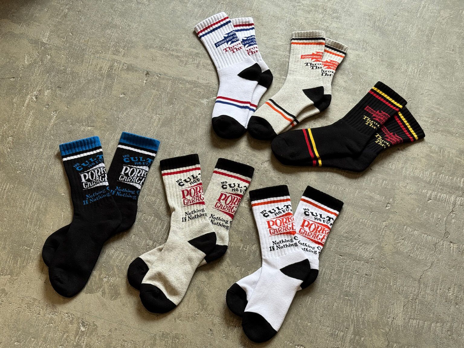 WAVE LOGO SOX / BLACK