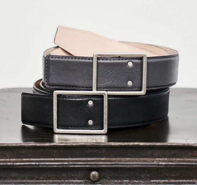 Graphpaper - Graphpaper Holeless Leather Classic Belt / Black