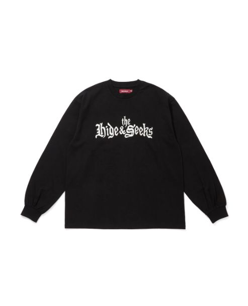"HideandSeek×Toru Nishiura" The H&S L/S Tee / BLK / L/Sシャツ
