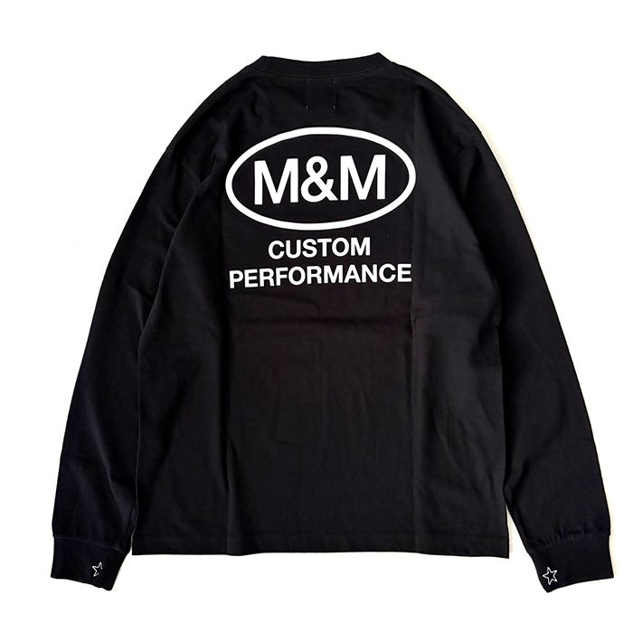 Ellipse Frame L/S Tee / BLACK / プリントロングスリーブティー