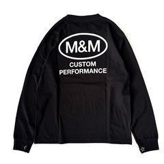 Ellipse Frame L/S Tee / BLACK / プリントロングスリーブティー