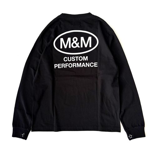 Ellipse Frame L/S Tee / BLACK / プリントロングスリーブティー