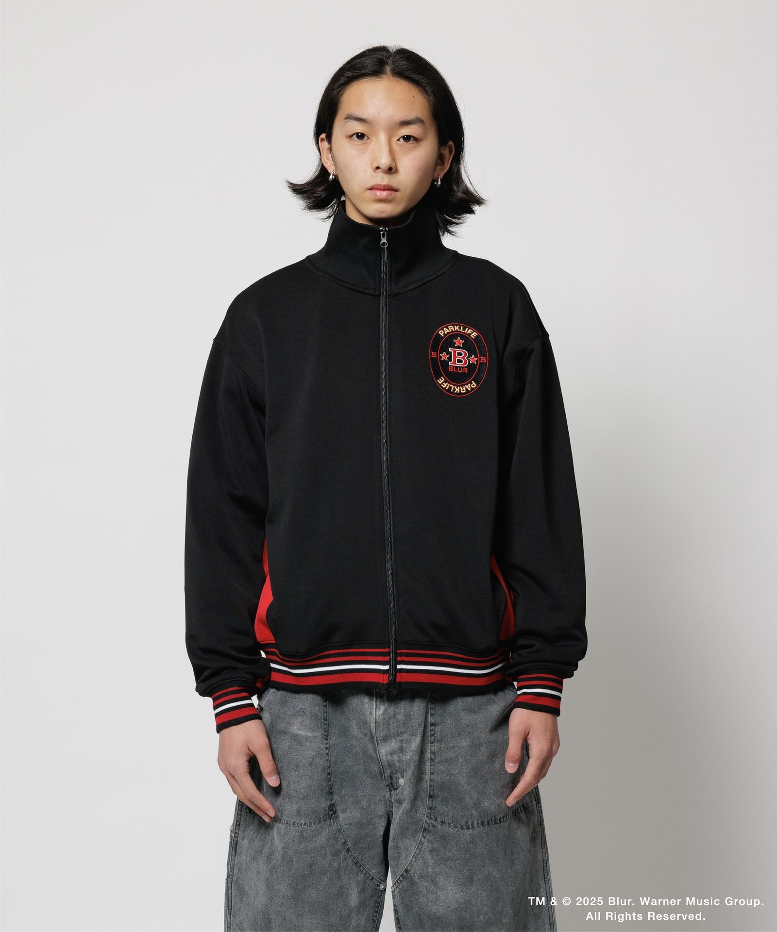 TRACK JACKET(xblur) / BLACKxRED / blurコラボレーション