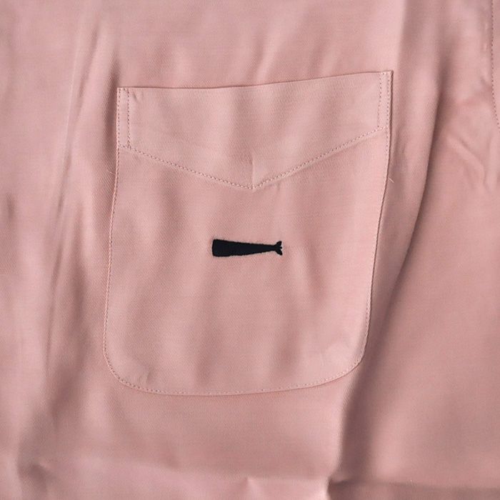 PIER OPEN COLLAR SS SHIRT / PINK