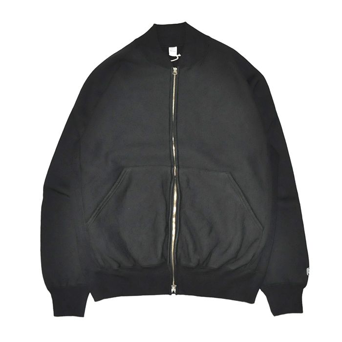 Zip Rib Neck Sweat / Seaweed