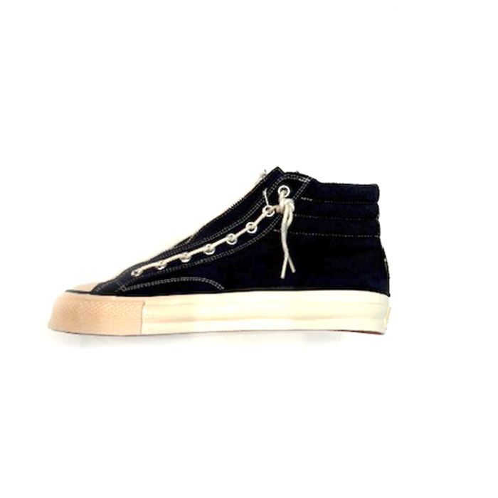 DWELLER TRAINER 2 HI COW LEATHER WITH GORE-TEX by SPINGLE / NAVY