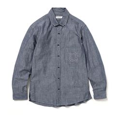 DWELLER B.D. L/S SHIRT C/Li CANVAS / DARK NAVY