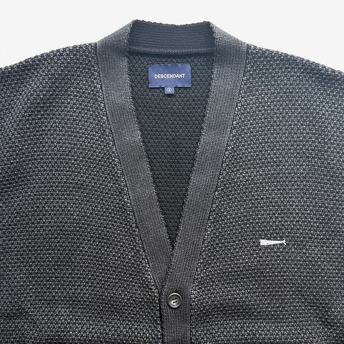 NURSE KNIT CARDIGAN PIGMNET DYE / BLACK