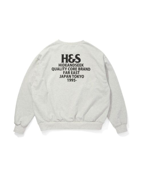 H&S Sweat Shirt(25aw) / L-GRY / ロゴ入りスウェット