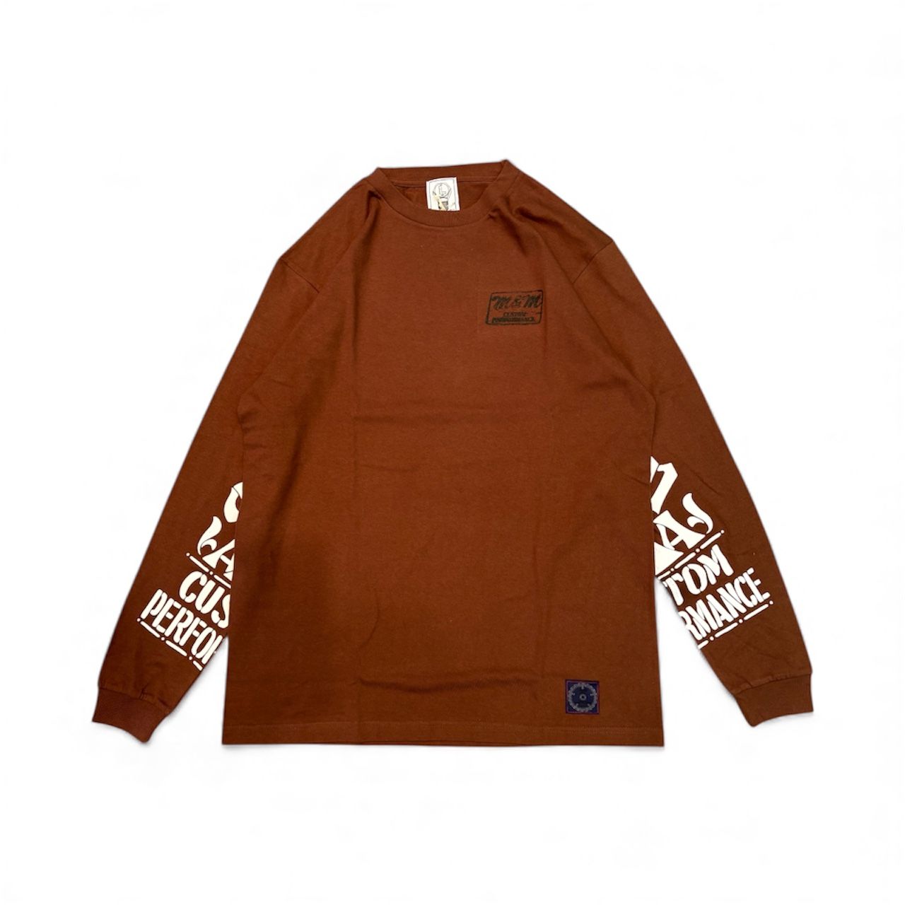 Logo L/S Tee / BROWN / プリントロングスリーブティー