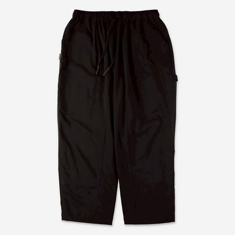 NYLON DOUBLE KNEE PANTS  | BLACK