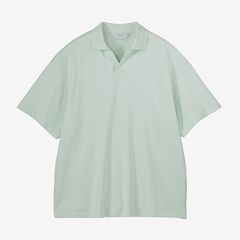 Cotton Pique Jersey S/S Skipper Polo / PALE GREEN