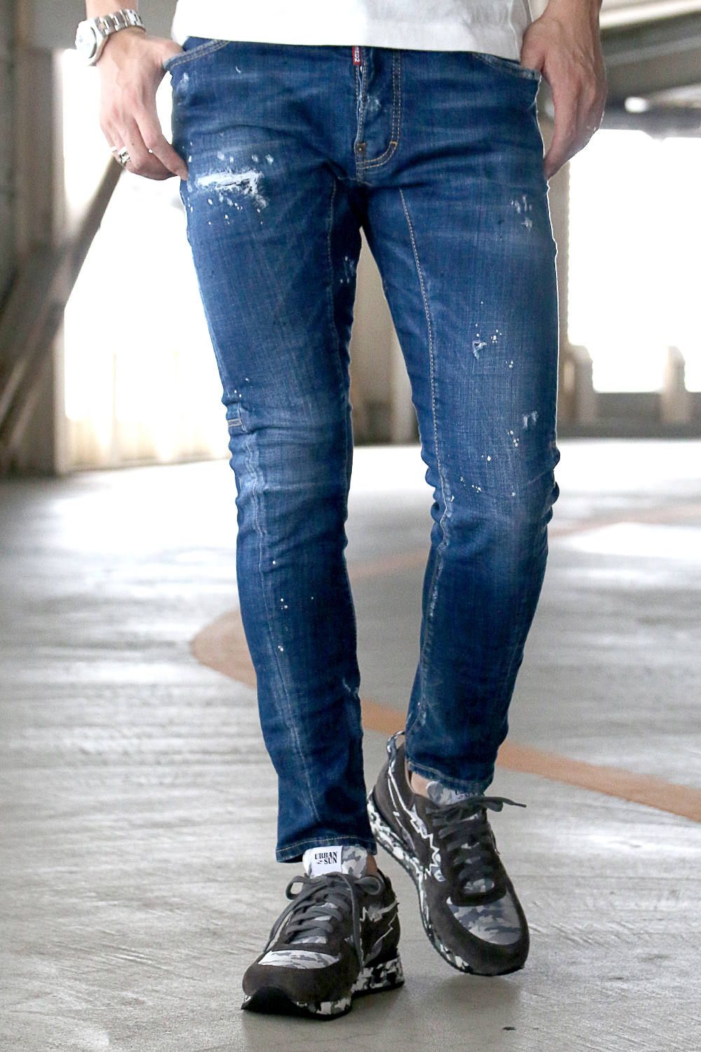 Dsquared2 Tidy Biker jean ブリーチ バイカージーンズ | finiscapital.com