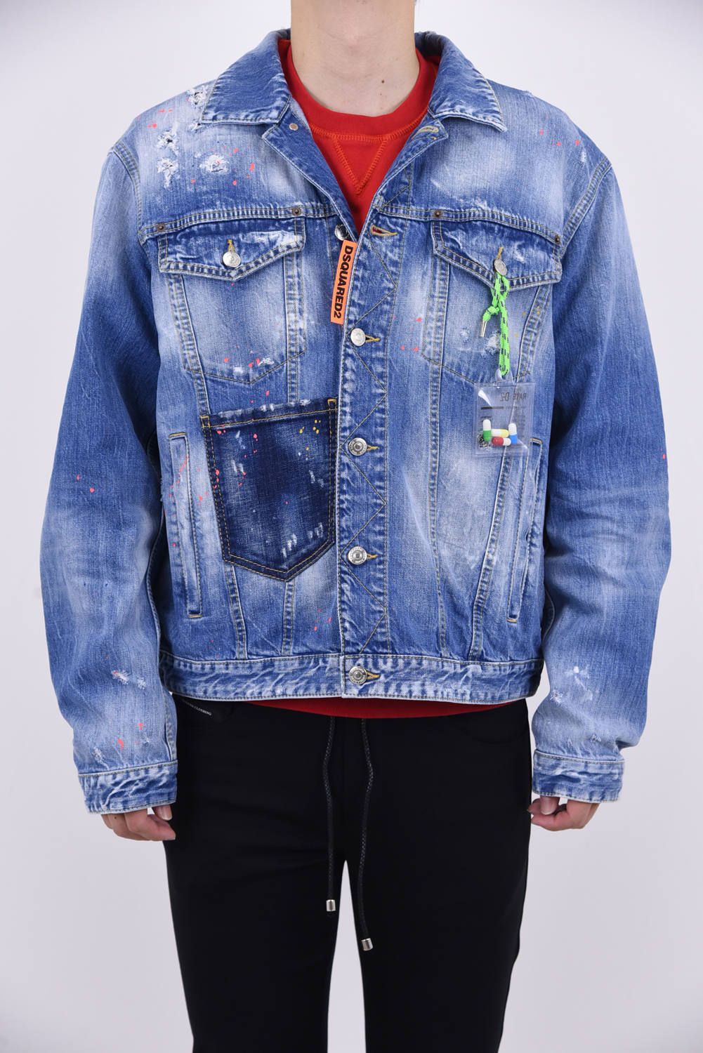 DSQUARED2 RAVE ON OVER DENIM JACKET-