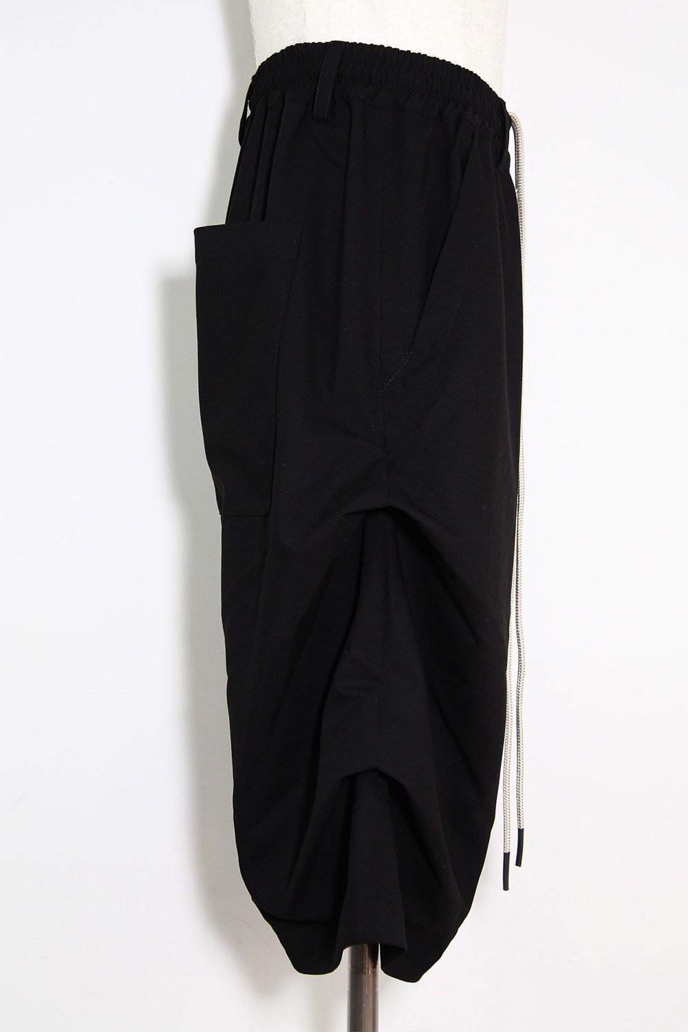 [ラスト1点 サイズ1] サマーウールタックショーツ / Summer Wool Tuck Shorts / ブラック / ag-11020-2