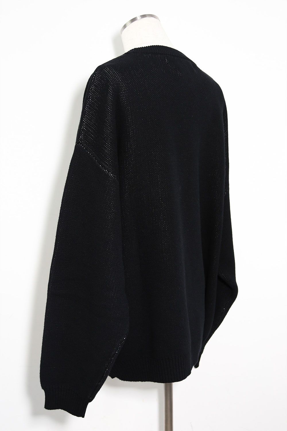 ジオメトリックパターンニット / Geo Pattern Knit Top / ブラック×アイボリー