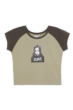 FACE RAGLAN BABY TEE / ベージュ
