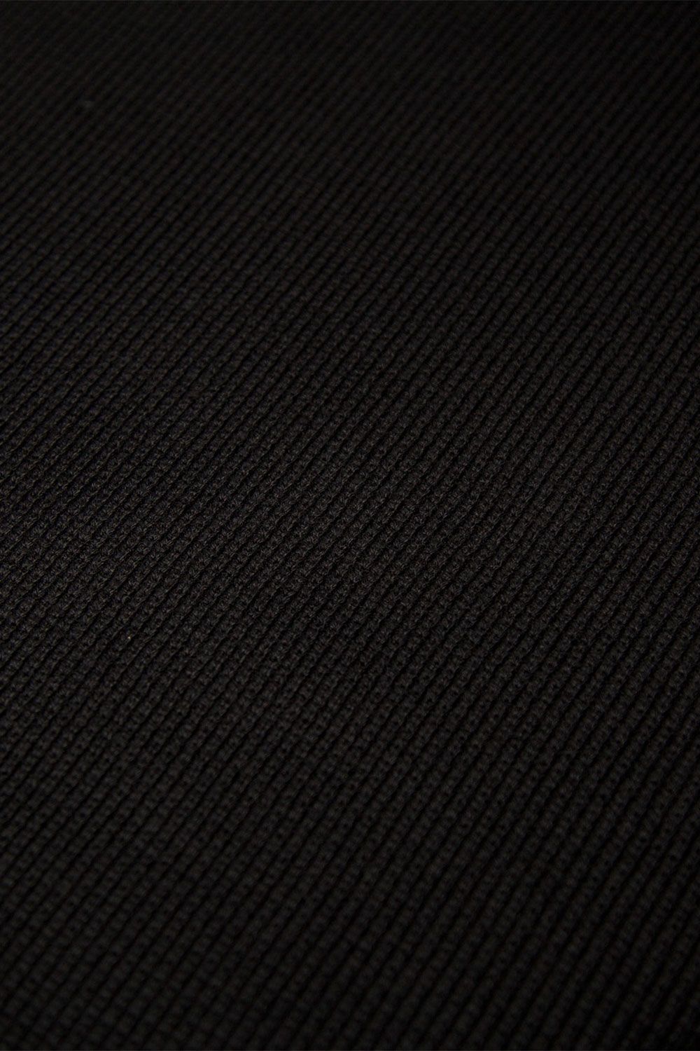 リブニットオーバーサイズトップ / Rib Knit Over Size Top / ブラック / ag-10093-2