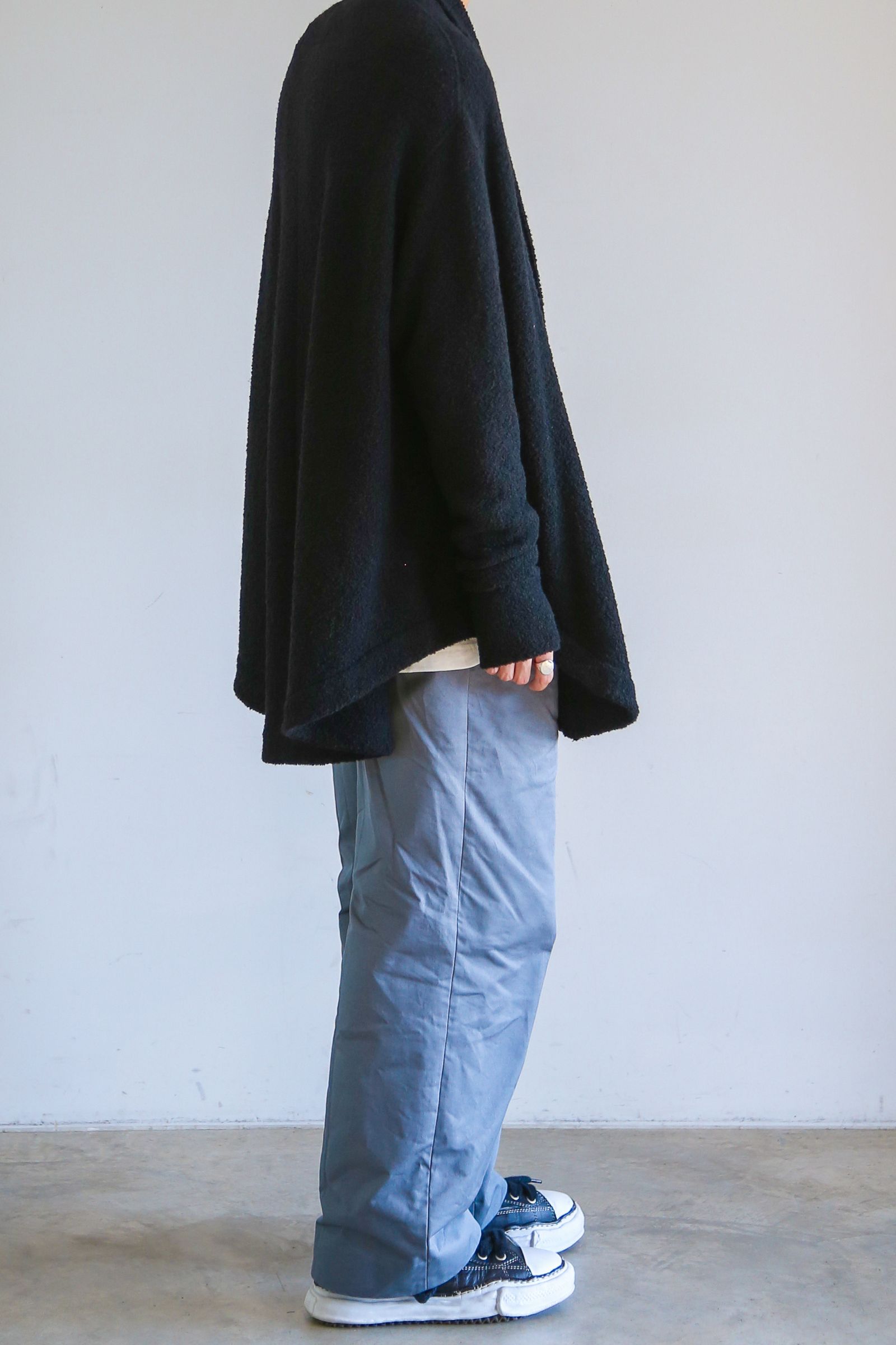 JULIUS - ONE BUTTON KNIT CARDIGAN / ブラック | Tempt