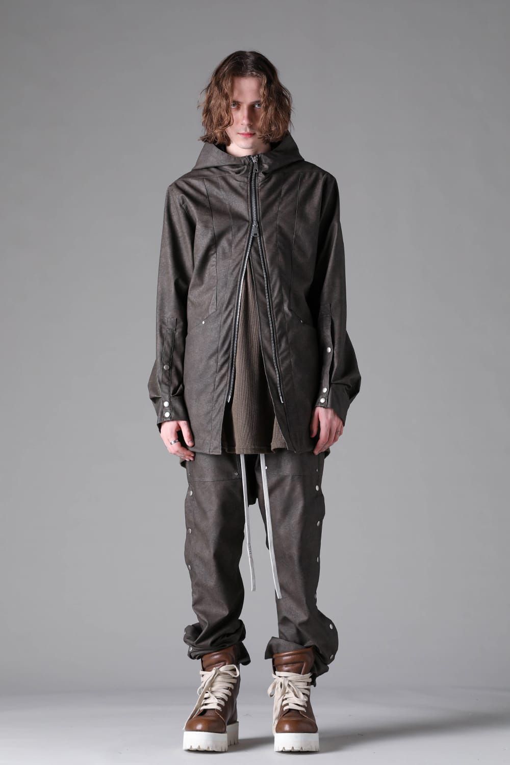 Vegan Leather Sarouel Flare Pants